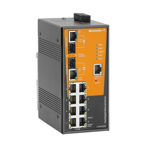Weidmuller IE-SW-AL10M-8TX-2GC 2740420000 Ethernet Switches (Unmanaged, Managed, PoE)