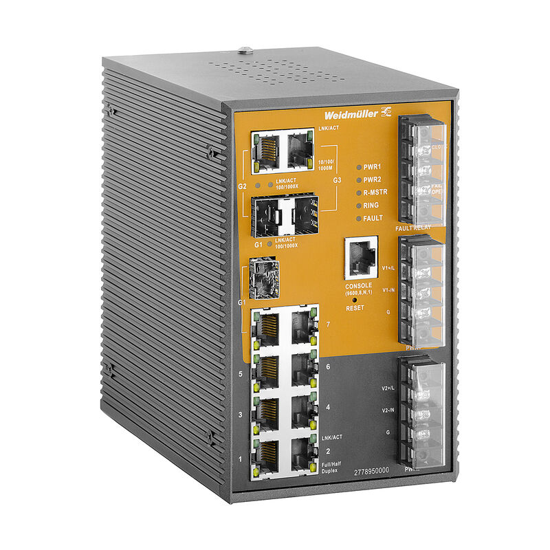 Weidmuller IE-SW-SL10M-7TX-3GC-HV 2778950000 Ethernet Switches (Unmanaged, Managed, PoE)