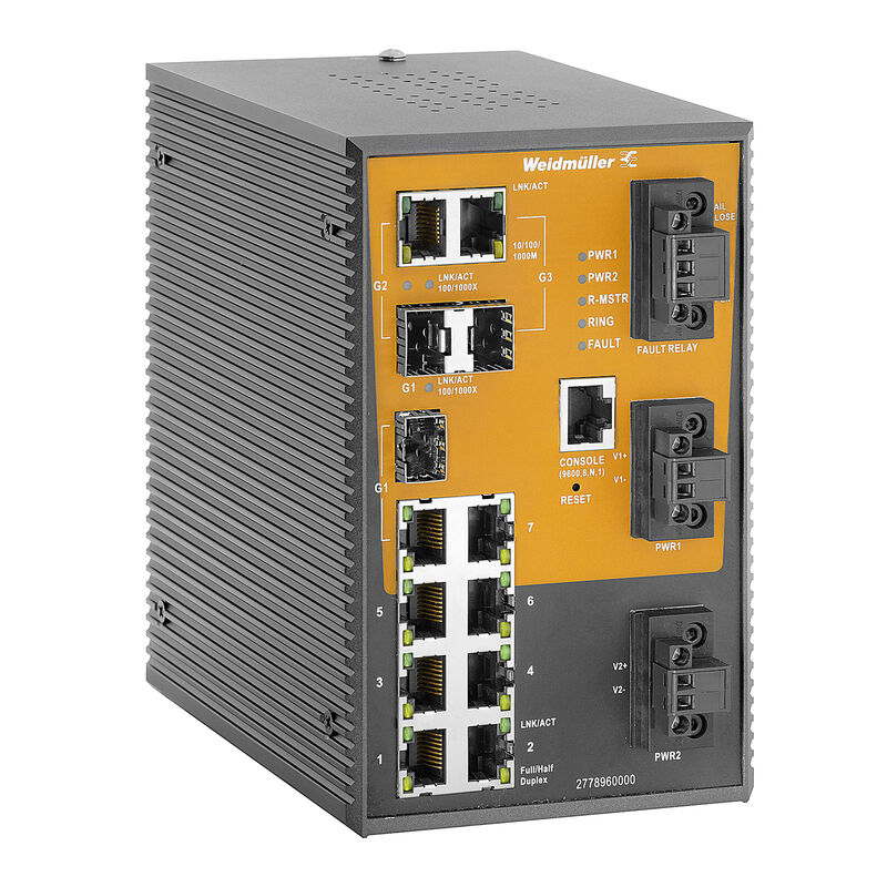 Weidmuller IE-SW-SL10M-7TX-3GC-LV 2778960000 Ethernet Switches (Unmanaged, Managed, PoE)
