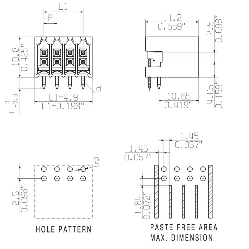 S2C-SMT 3.50/16/90G 2.1SN BK RL 2796190000 PCB Headers & Receptacles