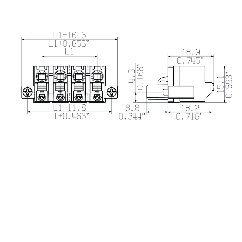 BLF 7.62HP/06/180F SN BK BX PRT 2854540000 Cable Glands & Fittings