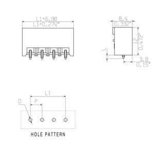 SL-SMT 5.08HC/02/180G 1.5SN BK RL SO 2856660000 PCB Headers & Receptacles