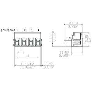BLZ 7.62/02/180B SN GN BX 2864950000 Cable Glands & Fittings