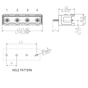 SL 7.62/09/180B 3.2SN GN BX 2865280000 PCB Headers & Receptacles