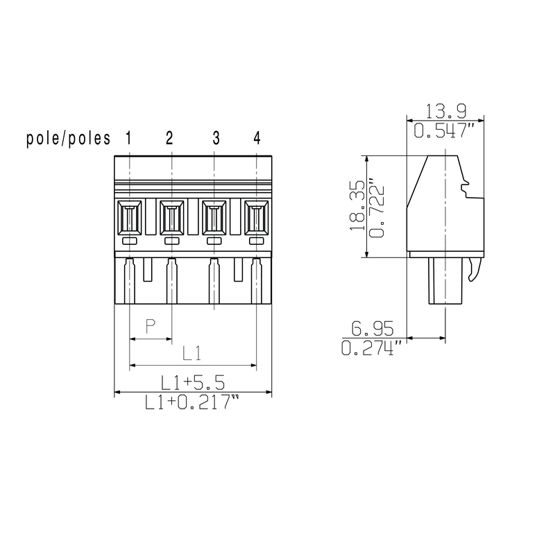 BLZ 7.62/05/90 SN GN BX 2869200000 Cable Glands & Fittings