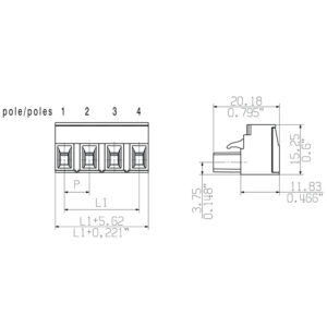 BLZ 7.62/11/180 SN GN BX 2869280000 Cable Glands & Fittings