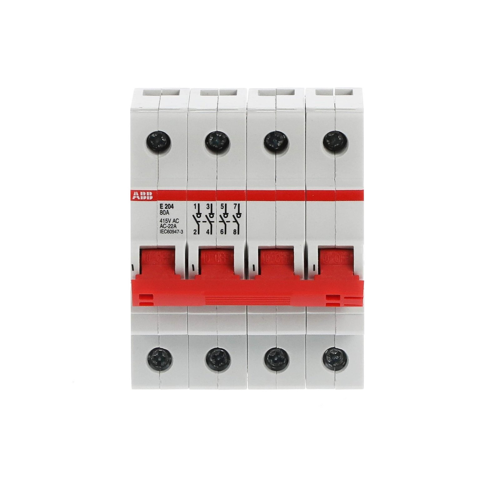 E204/80R 2CDE284001R0080 Moulded Case Circuit Breakers (MCCB)