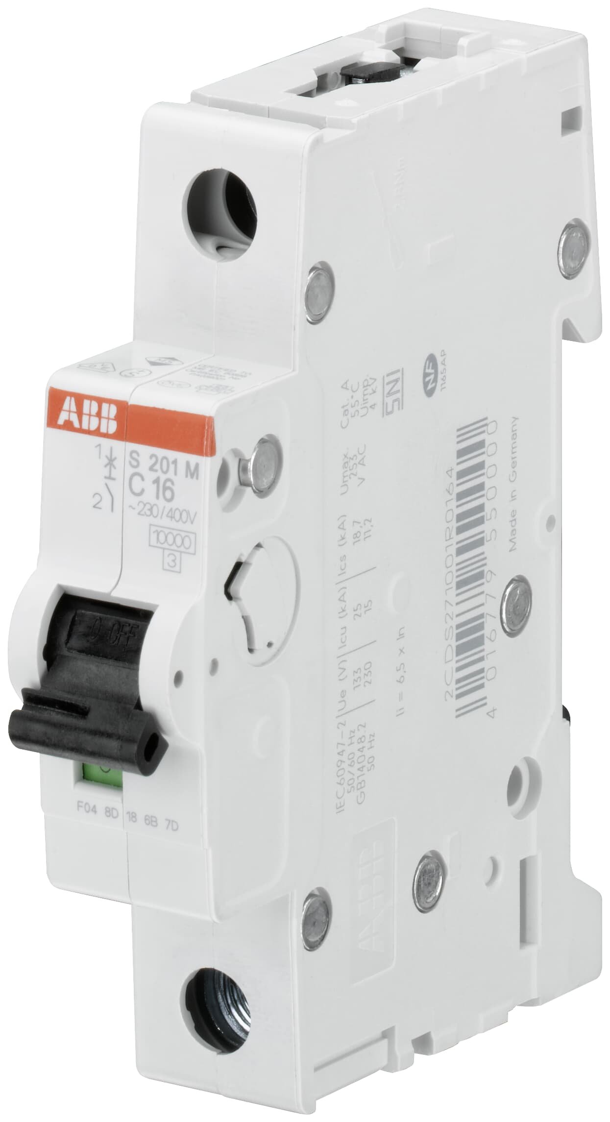 S201M-C4 2CDS271001R0044 Miniature Circuit Breakers (MCB)