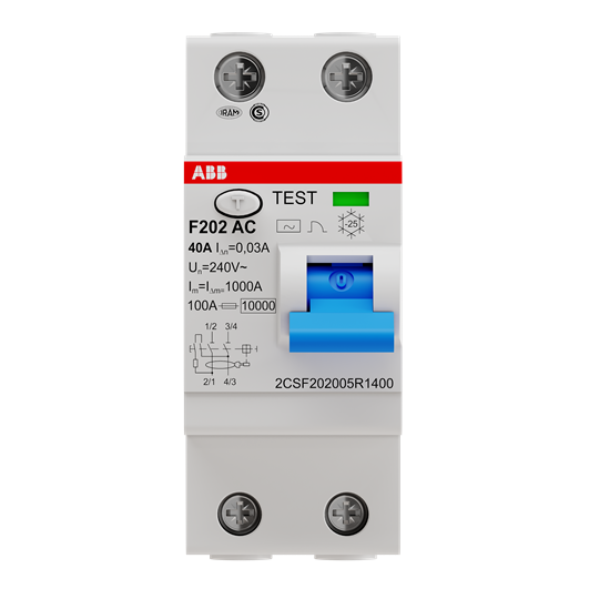 F202 AC-40/0.03 IEC 2CSF202005R1400 Residual Current Devices (RCD)