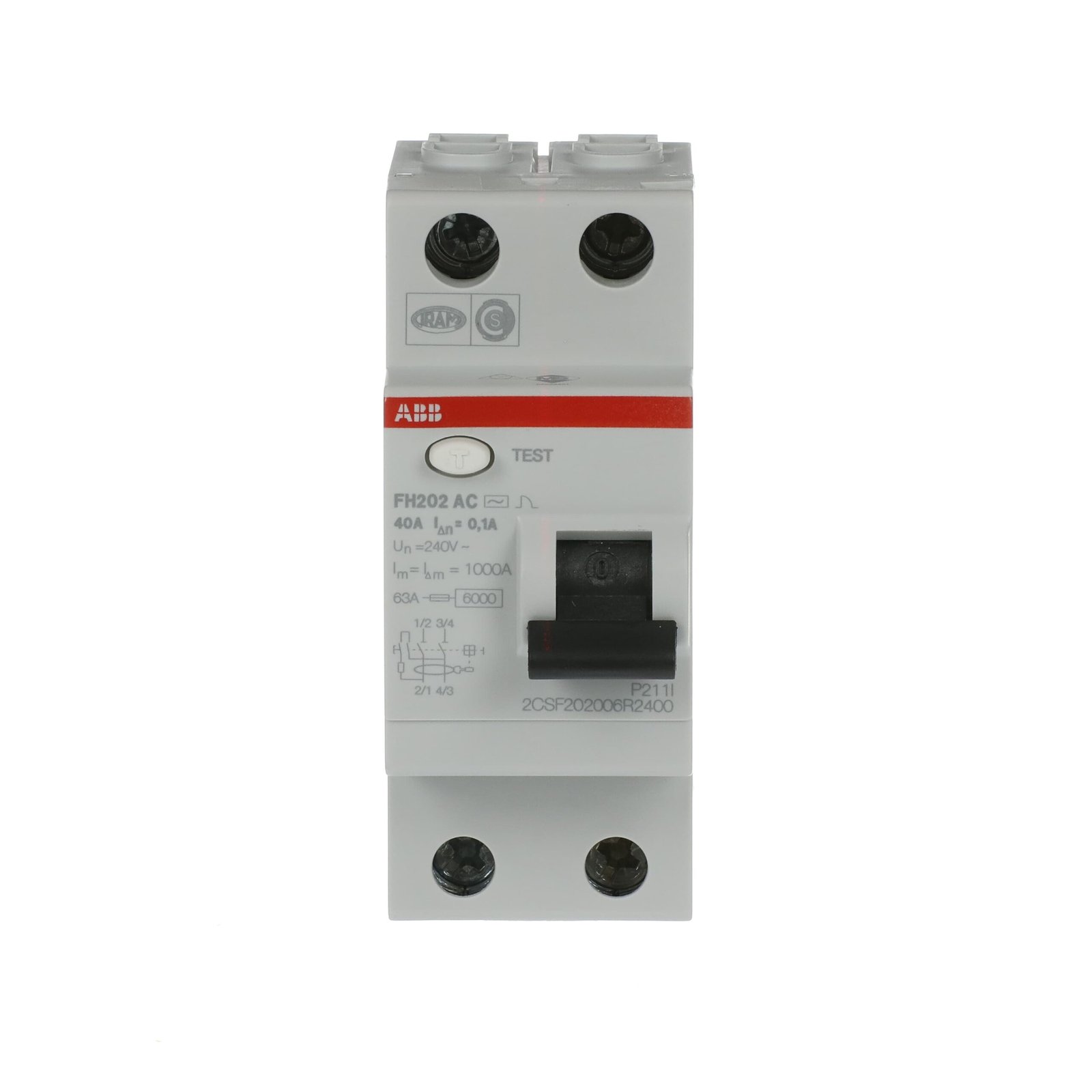 FH202 AC-40/0.1 2CSF202006R2400 Residual Current Devices (RCD)