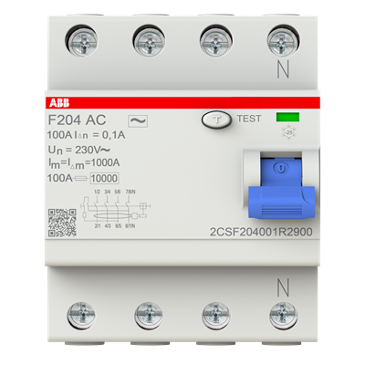 F204 AC-100/0.1 2CSF204001R2900 Residual Current Devices (RCD)