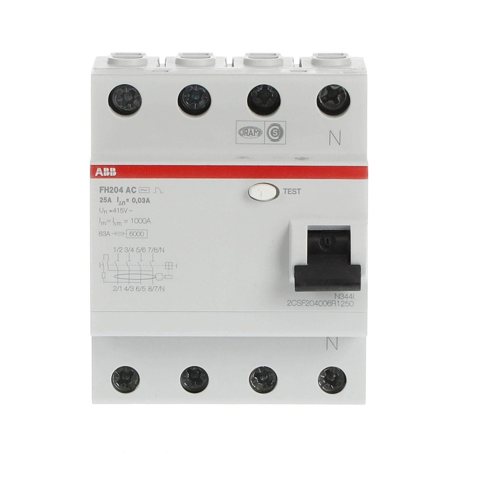 FH204 AC-25/0.03 2CSF204006R1250 Residual Current Devices (RCD)