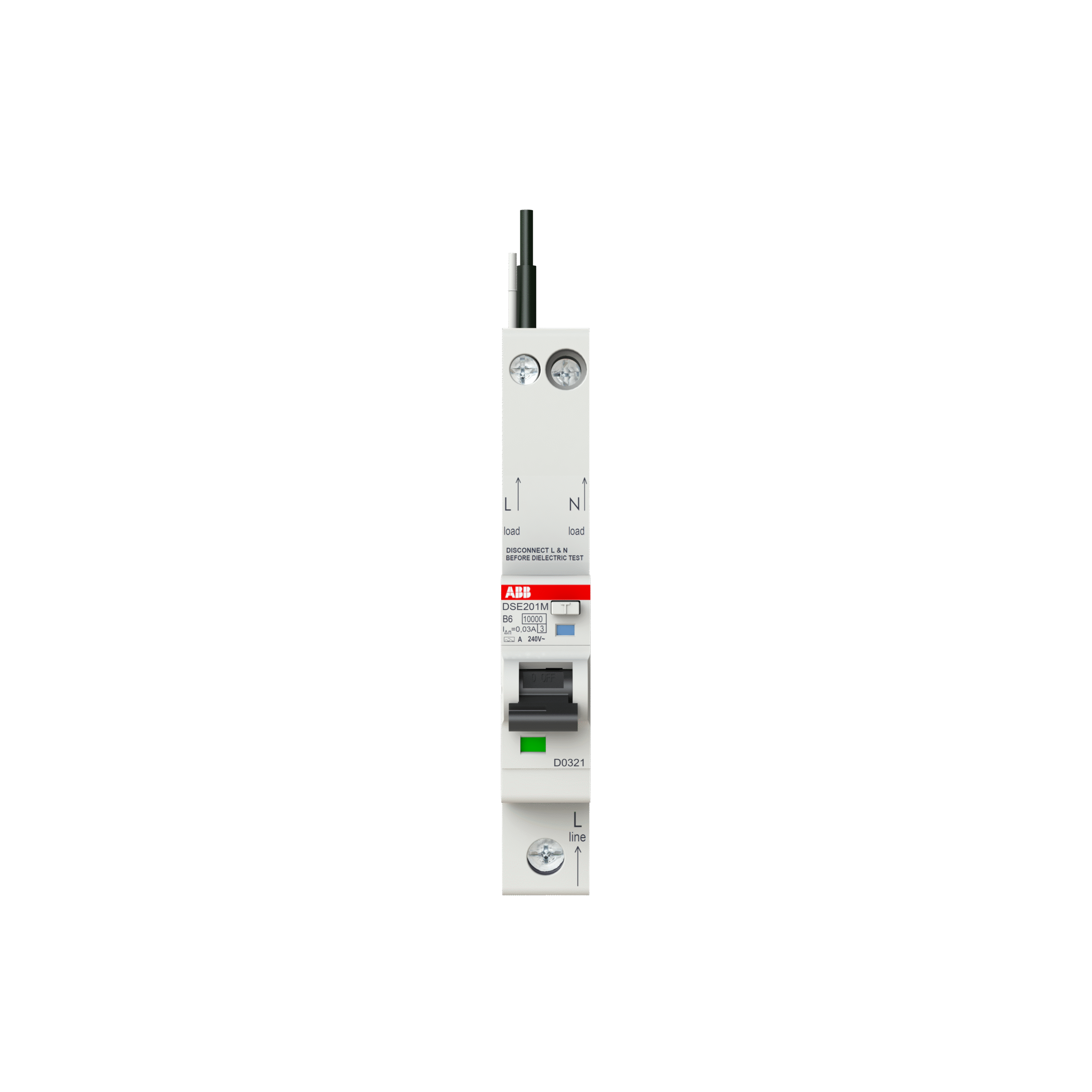 DSE201 M B6 A30 - N Black 2CSR275153R1065 Residual Current Devices (RCD)