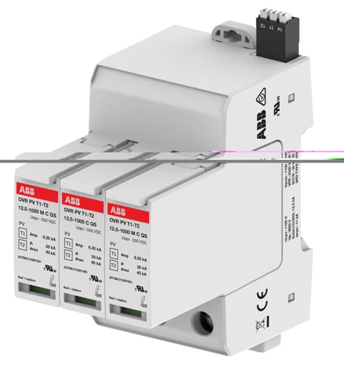 OVR PV T1-T2 12.5-1000 P TS QS 2CTB812121R1000 Surge Protection Devices