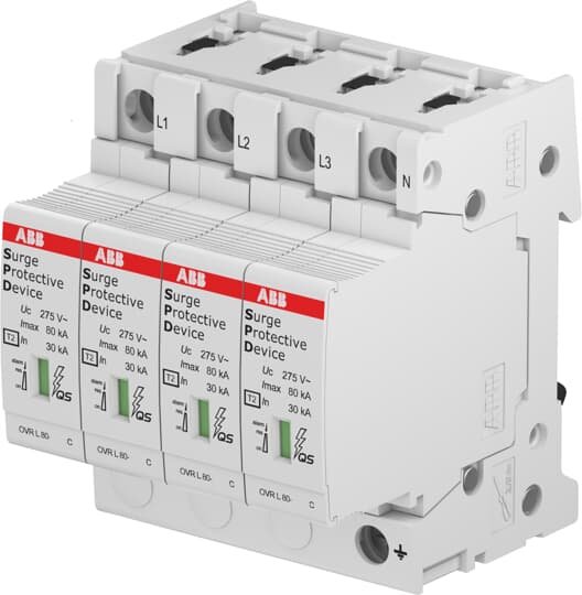 OVR T2 4L 80-440s P TS QS 2CTB815708R4000 Surge Protection Devices
