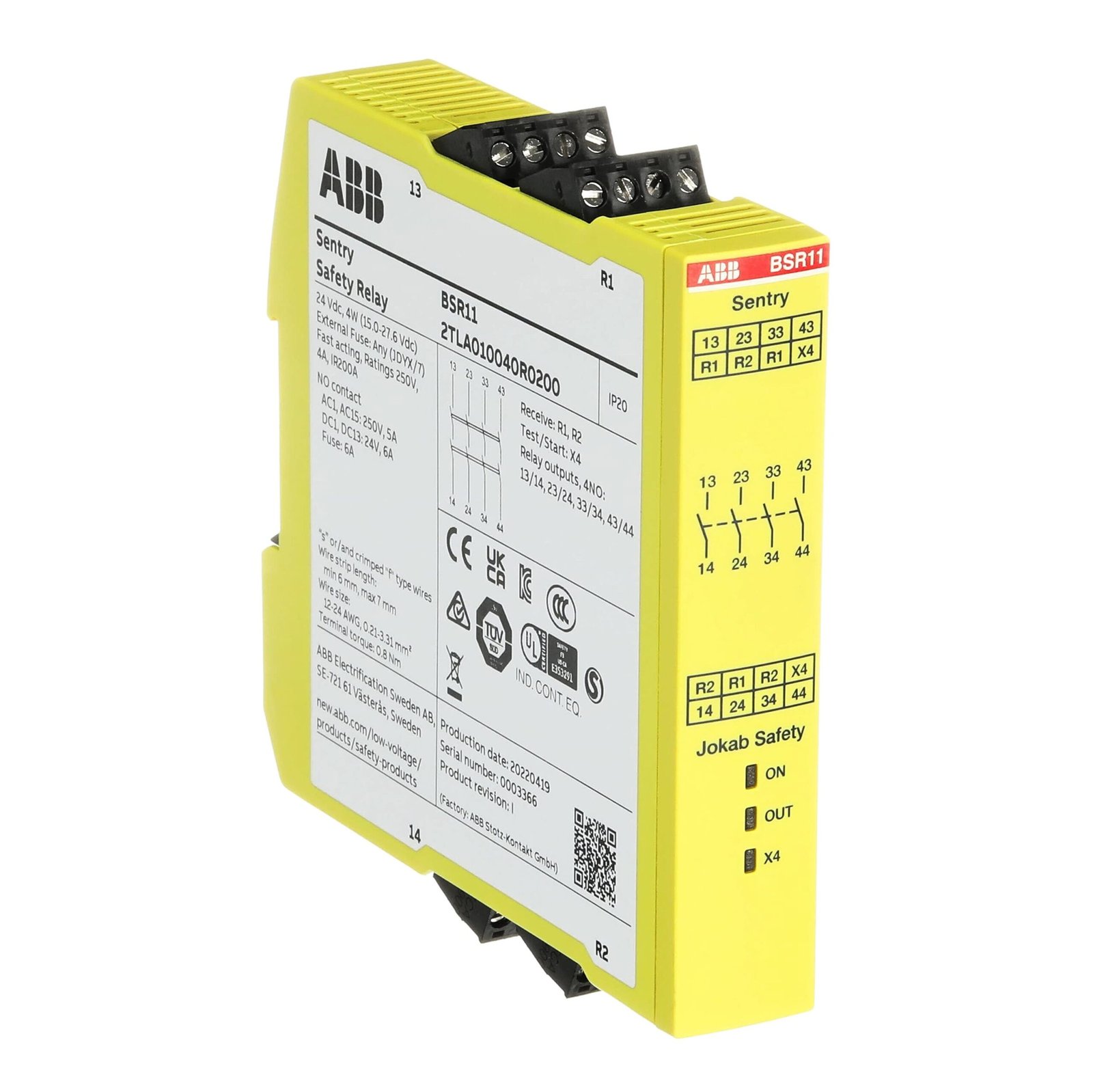 Sentry BSR11 2TLA010040R0200 Safety Relays & Controllers
