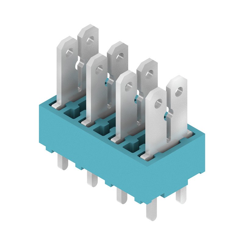 PCF 5.00/04/180 3.5SN BL BX 6385360000 Terminal Blocks (PCB Mount)