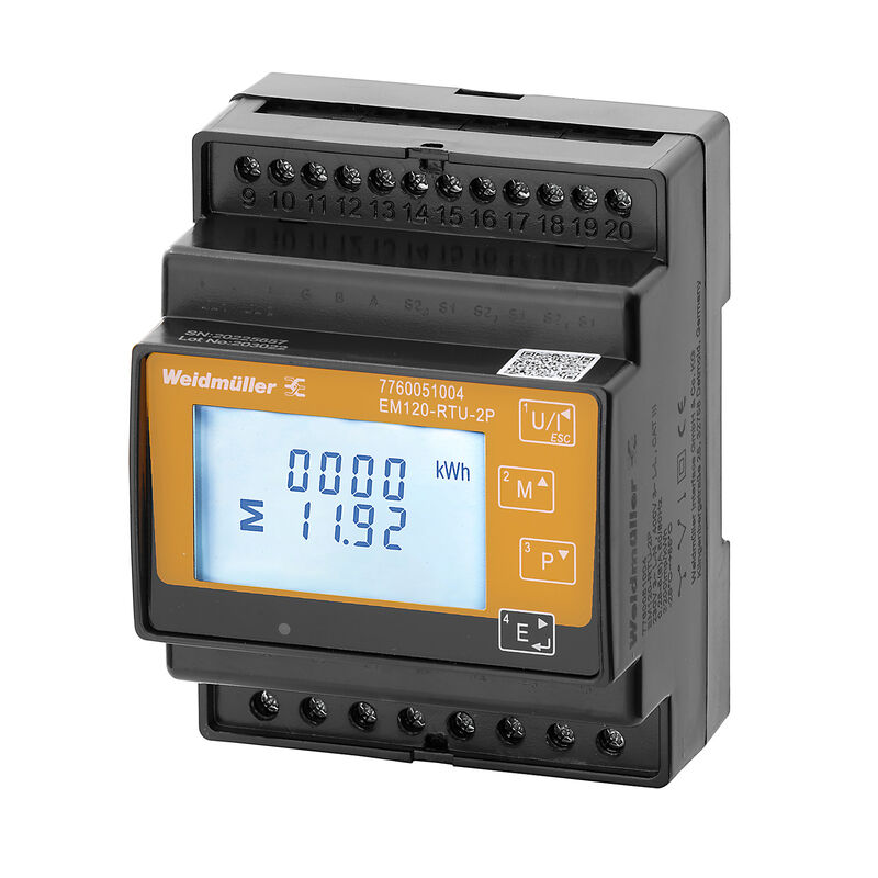 Weidmuller EM120-RTU-2P 7760051004 Power Quality Meters