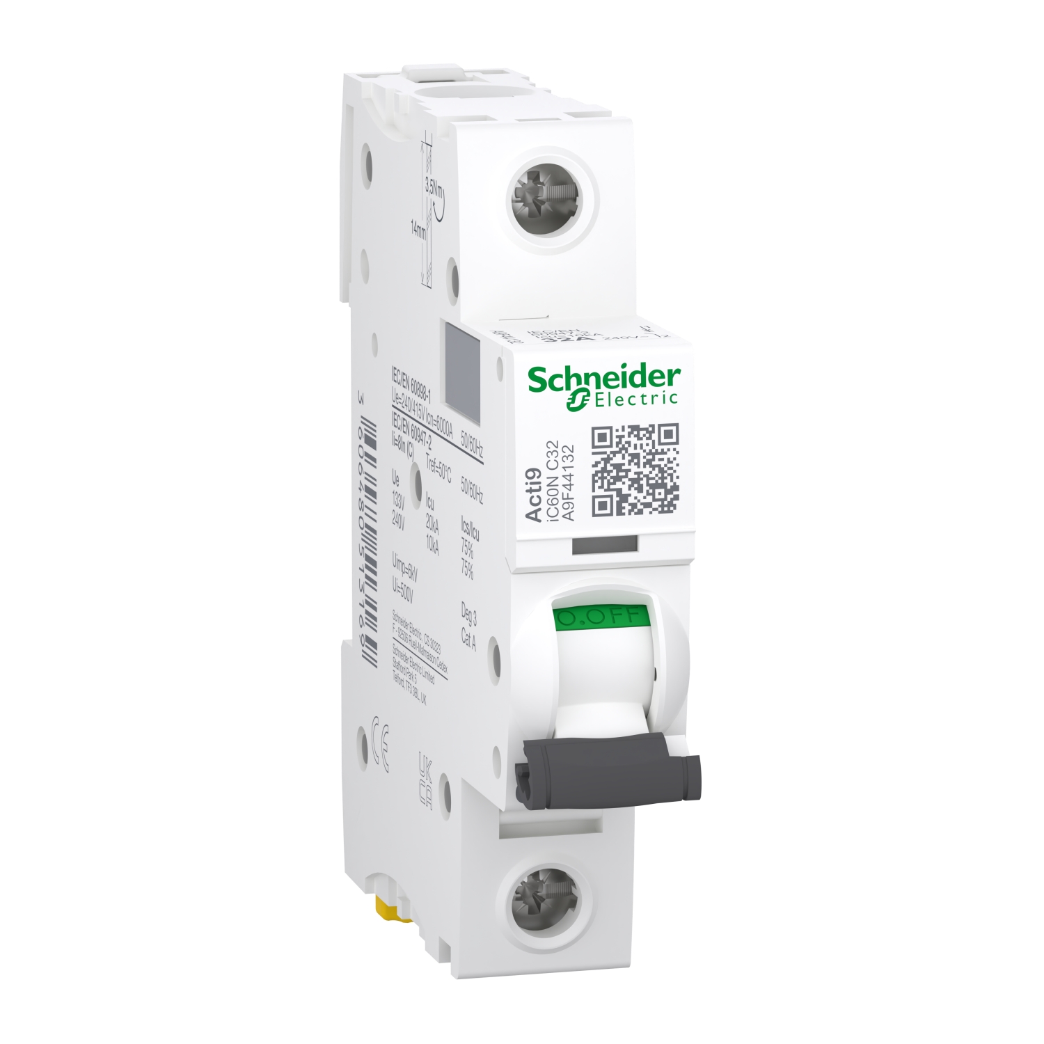 Acti9 A9F44132 Miniature Circuit Breakers (MCB)
