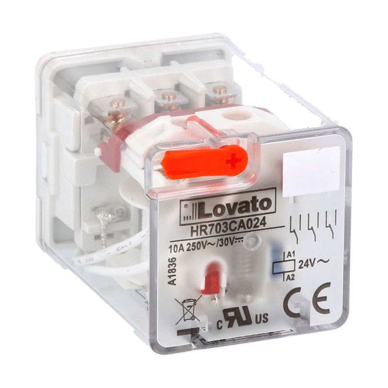 HR703C HR703CA024 PCB Mount Relays (SPDT, DPDT)