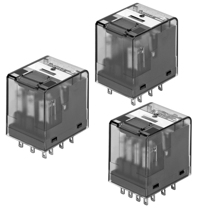 TE PT570024 – 4 C/O industrial plug-in relay — PCB Mount Relays (SPDT, DPDT)