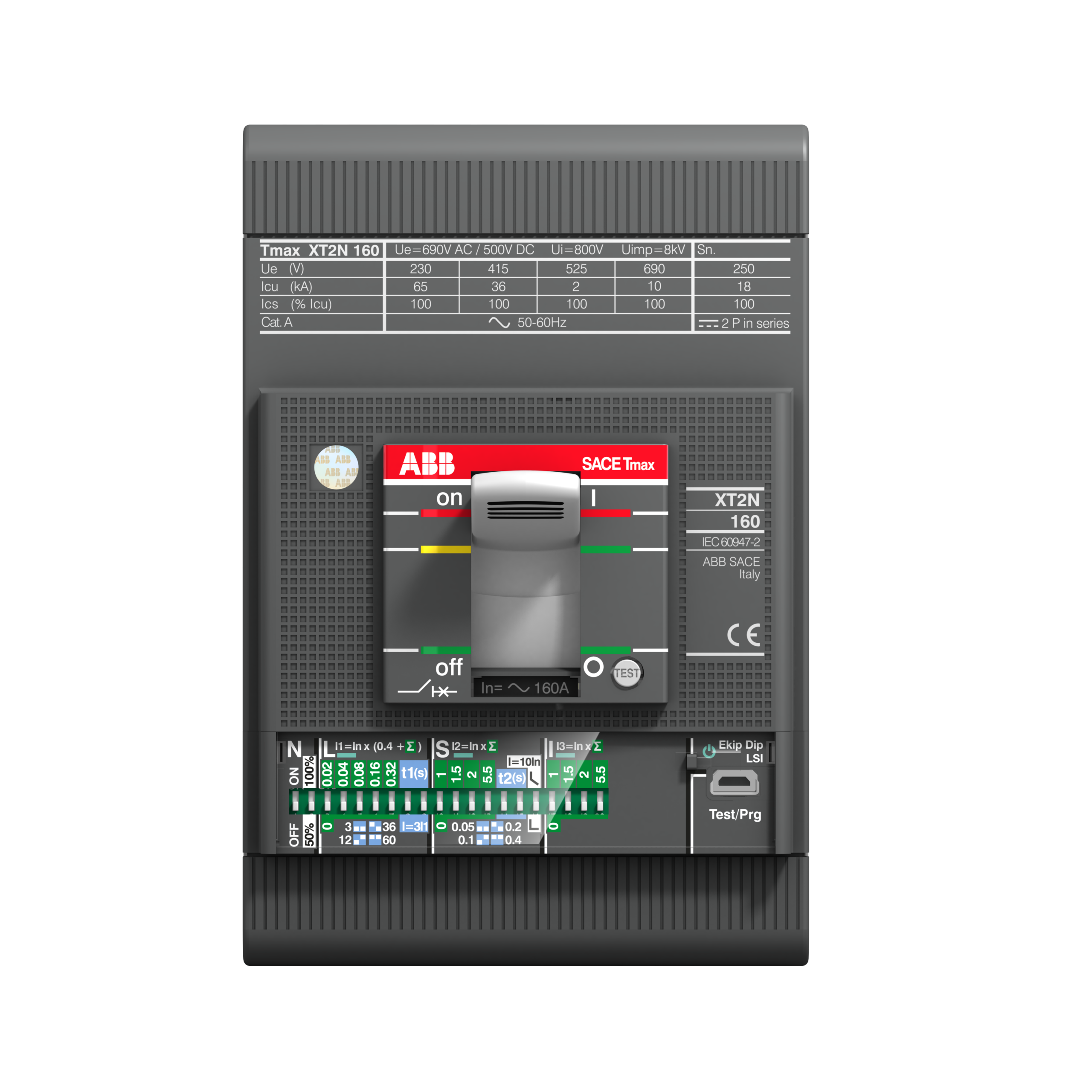 XT2H 160 Ekip LSI In=160A 3p F F