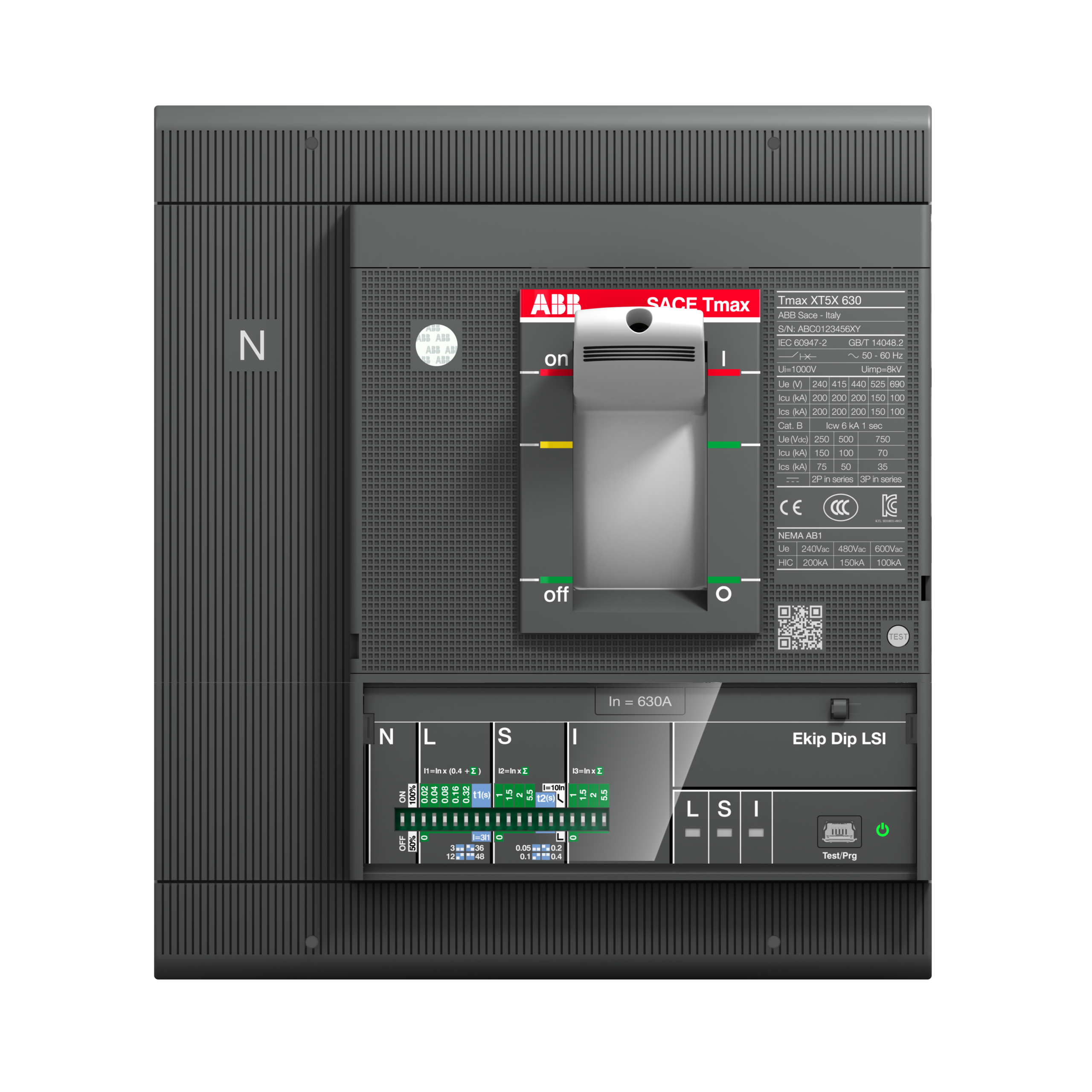 XT5N 630 Ekip Dip LS/I In=630 4p F F 1SDA100397R1 Air Circuit Breakers